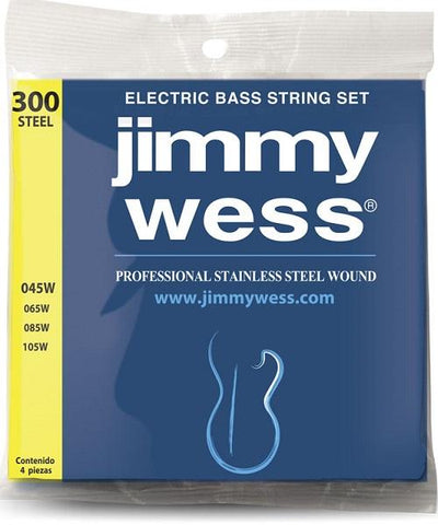 Jimmy Wess Encordadura Pro para Bajo Eléctrico WAB300 Acero Inoxidable