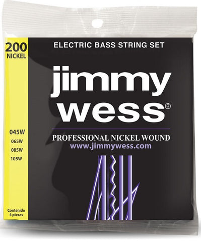 Jimmy Wess Encordadura Pro para Bajo Eléctrico WNB200 Nickel