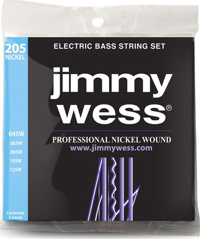 Jimmy Wess Encordadura Pro para Bajo Eléctrico WNB205 Nickel 5 Cuerdas