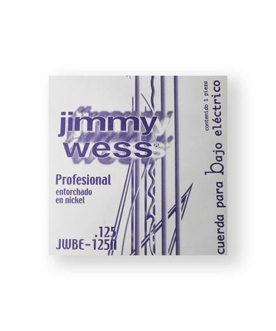 Jimmy Wess Pro Cuerda WNB125 para Bajo Eléctrico, Calibre 0.125, Nickel