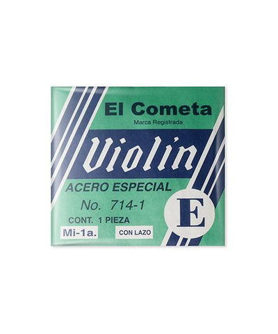 El Cometa Cuerda 714(12) para Violín 4/4, 1A (E "Mi"), Acero