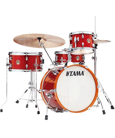 Tama Batería 4 piezas Rojo Brillante con Atriles y Asiento LJK48H4-CPM, Club-JAM Kit