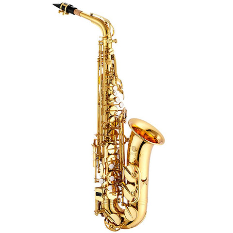 Jupiter Saxofón Alto Mi Bemol Laqueado con Estuche JAS500