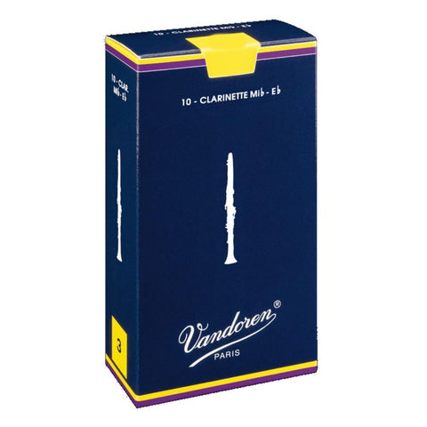 Vandoren Cañas Tradicionales Para Clarinete Mi Bemol 2, CR112(10), Caja Con 10 Pzas