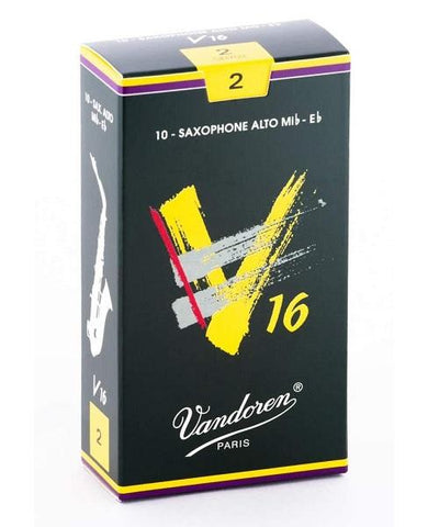 Vandoren Cañas "V16" para Saxofón Alto 2, SR702(10), Caja con 10 Pzas