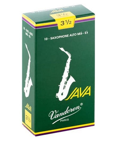 Vandoren Cañas "Java" para Saxofón Alto 3 1/2, SR2635(10), Caja con 10 Pzas