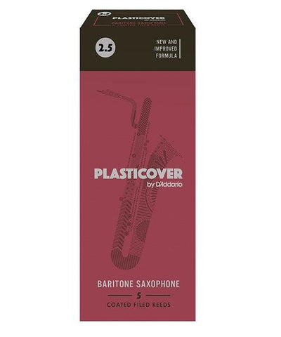 D'Addario Woodwinds (Rico) Cañas Plasticover para Saxofón Barítono 2 1/2, RRP05BSX250(5), Caja con 5 Pzas