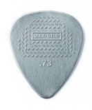 Dunlop Púas Max Grip Nylon Standard 449B.73(36) .73mm, Gris con 10 piezas