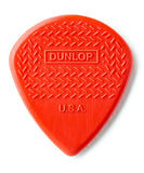 Dunlop Púas Max Grip Jazz III 471R3N(24) 1.38mm, Rojo con 10 piezas