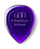 Dunlop Púas Stubby Jazz 474R3.0(24) 3.00mm, Morada con 10 piezas