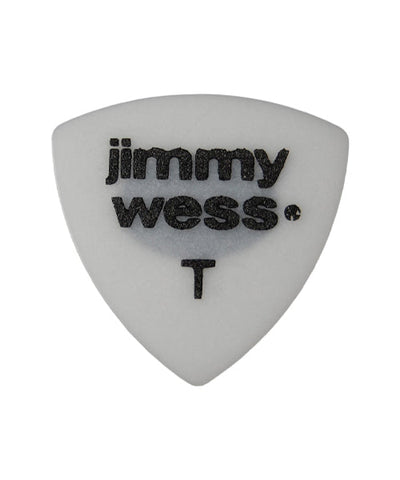 Jimmy Wess Púas Forma Escudo Thin con Lija JW-TR-T(50), Blanco con 10 piezas
