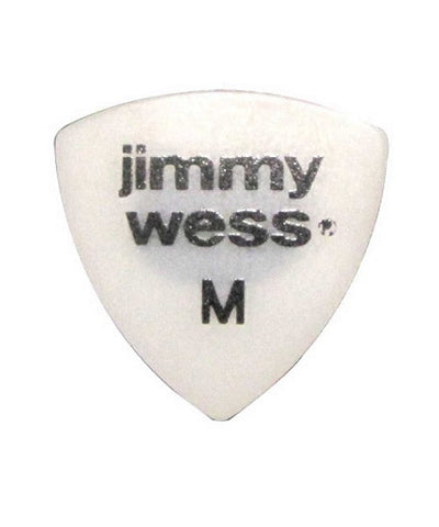 Jimmy Wess Púas Forma Escudo Medium con Lija JW-TR-M(50), Blanco con 10 piezas