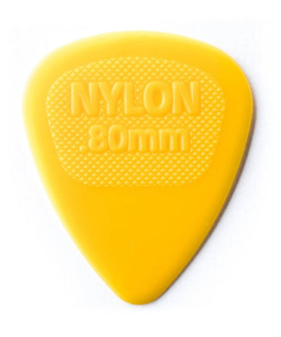 Dunlop Púas Nylon Midi 443B.80(36) Standard .80mm, Amarillo con 10 piezas