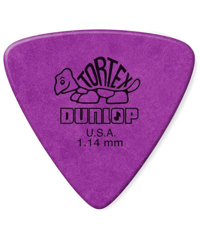 Dunlop Púas Tortex Triangle 431B1.14(36) 1.14mm, Morado con 10 piezas