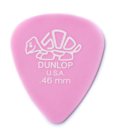 Dunlop Púas Delrin 500 41B.46(36) .46mm, Rosa con 10 piezas