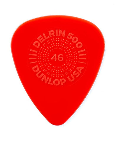 Dunlop Púas Prime-Grip Delrin 500 450B.46 (36) .46mm, Rojo con 10 piezas