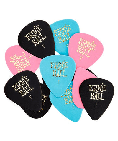 Ernie Ball Púas Standard 9176(12) Thin Varios Colores con 12 piezas