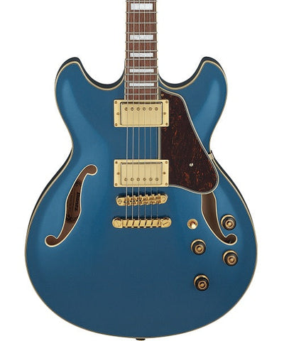 Ibanez Guitarra Eléctrica Azul Metálico AS73G-PBM, Serie Artcore