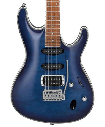 Ibanez Guitarra Eléctrica Azul/Negro Sombreado SA360NQM-SPB, Serie SA