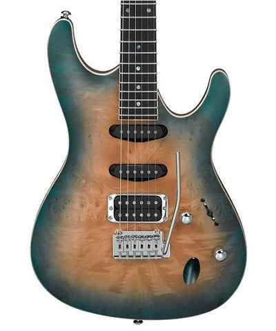 Ibanez Guitarra Eléctrica Natural / Azul Sombreado SA460MBW-SUB, Serie SA