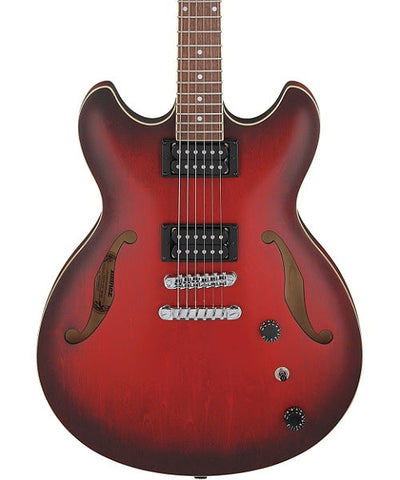 Ibanez Guitarra Eléctrica Rojo Sombreado Mate AS53-SRF, Serie Artcore