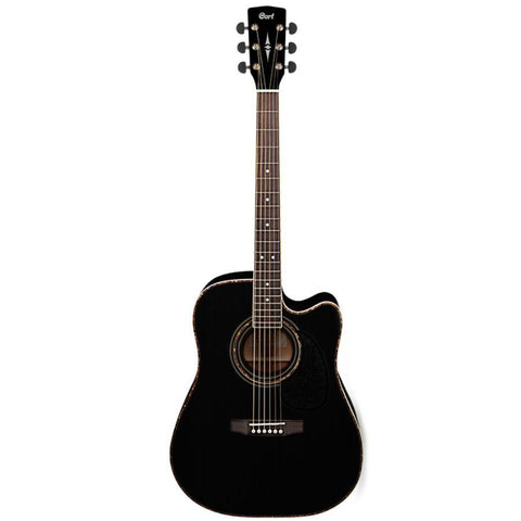 Cort Guitarra Electroacústica Negra AD880CE BK