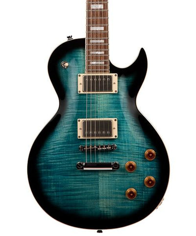 Cort Guitarra Eléctrica Azul/Negro Sombreado CR250 DBB Classic Rock