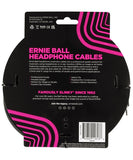 Ernie Ball Cable de Extensión para Auriculares 6425 Negro 6.096 Mts. 3.5mm - 3.5mm