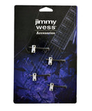 Jimmy Wess Silleta SGSD-B8CR-CK para Bajo Eléctrico, Cromada (4 pzas)